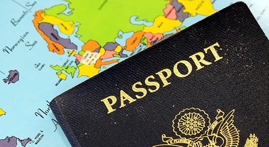 United States Travel Passport With Map of Europe