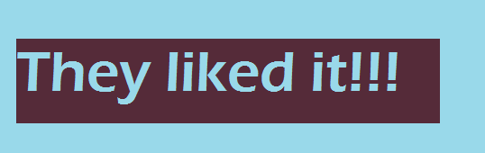they liked it graphic