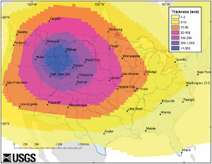 From USGS - this is not going to happen in our lifetimes - not even close
