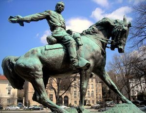 The general on his horse. Statue located at Sheridan Circle, Washington, D.C.