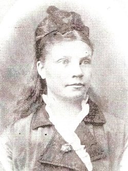 Clara Blinn, white captive killed by Indians, with her son Willie, at the Battle of the Washita.