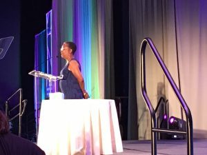 Our keynote speaker, Beverly Jenkins. The woman is a rock star.