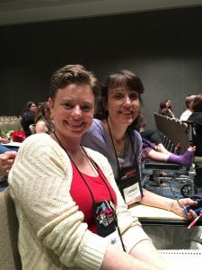 Me with friend and critique partner Diane Benefiel.