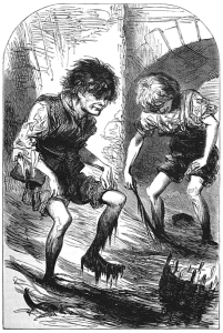 Mudlarks of Victorian London in the River Thames, from 