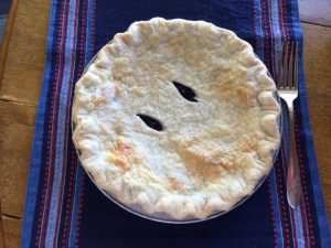 Maine wild blueberry pie
