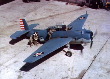 Grumman TBF-1 Avenger with early 1942 markings (US Navy photo).