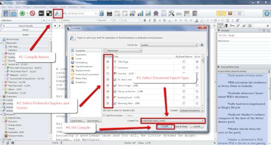 Compile Instructions for Scrivener