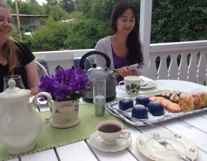 Vi bjöds på GUDOMLIG fika. Alltså, allt detta är hembakat och det var lätt den godaste fika jag ätit i hela mitt liv.