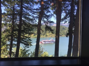 Lunch overlooking the Columbia River Gorge