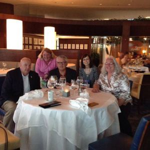 Dinner out with Andy