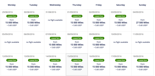 I found several open flights within a couple of minutes 