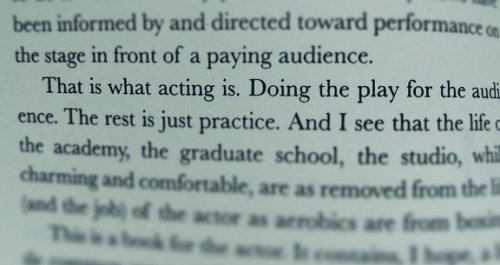 that's what acting is