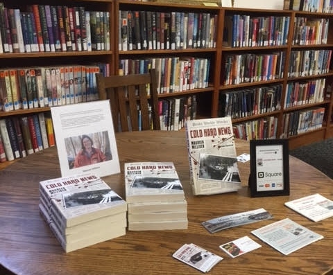 My own nook at the Guilford Library local authors event! This was right before 
