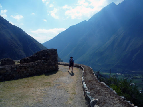 day 1 ruins steff inca trail