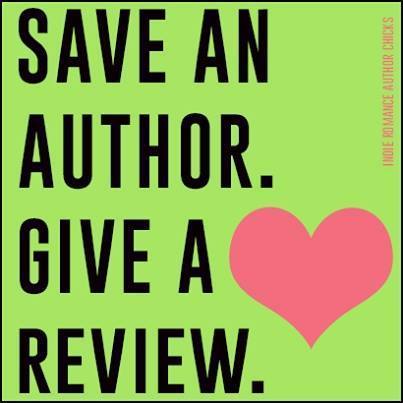 Graphic reads: Save An Author. Give A Review