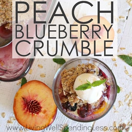 Craving a sweet treat packed with all the fresh goodness of summer? This Peach Blueberry Crumble is the perfect combination of sweet peaches and tart blueberries. With just a few simple & wholesome ingredients, it comes together in minutes for a show-stopping dessert that tastes like you slaved all day! Yum!