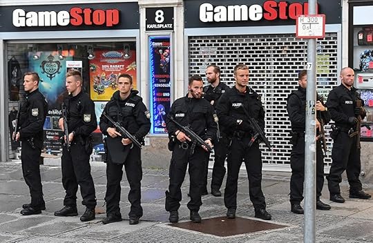 Image result for armed police guarding shops