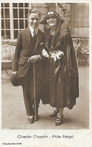 Charlie Chaplin and Pola Negri