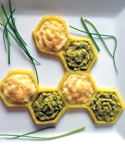 Reimagined fish and chips. Besides creating intricate designs, the Foodini's other features help to streamline some of cooking's most tedious activities, like forming dough into breadsticks, filling and forming individual ravioli, and more.