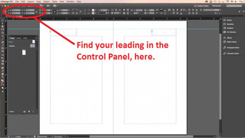 Workspace with Control Panel Circled