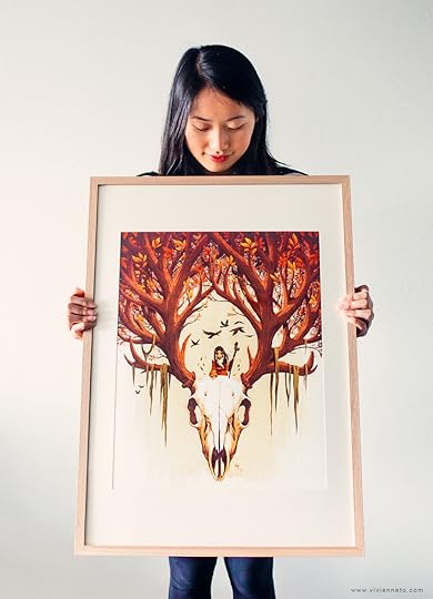 My artwork for the BEASTLY group show, titled 'Blood and Bone'.