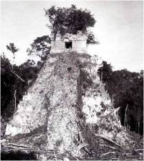 Maudslay photo of Temple I at Tikal
