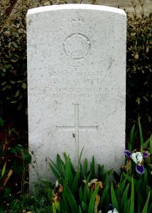 The Special Memorial to Private W J Scott