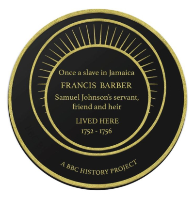 Francis Barber - plaque