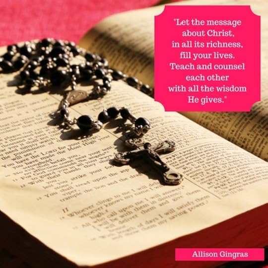 Bible with rosary