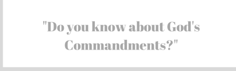 GODS COMMANDMENTS