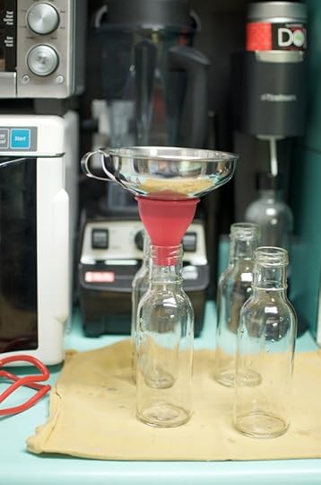 sauce bottle filling station