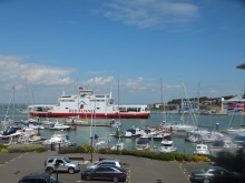 Red Funnel Ferry sailing into Cowes Isle of Wight