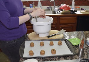 Vania making cookies