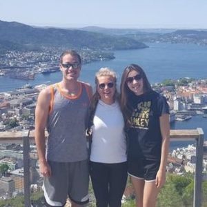 Garret and I with our Norwegian host, Camilla