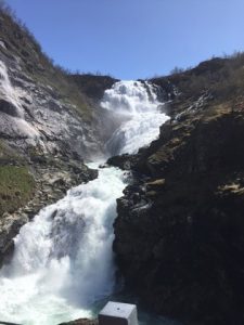 waterfall on Norway travels
