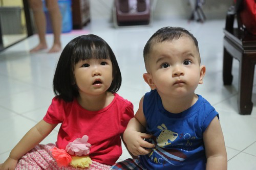 Two stunned babies.