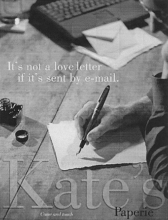 Kate's Paperie Ad - Love Letter