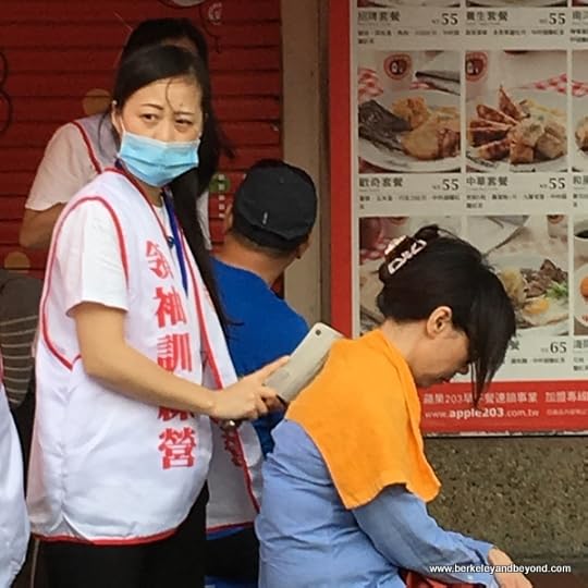 cleaver massage on Dihua Street in Taipei, Taiwan
