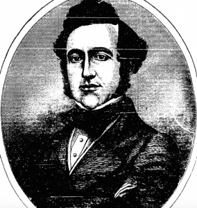 Terence Bellew McManus. The Irish-American printed this on 20th April 1861, to commemorate the death of the Young Ireland leader in January 1861. It was based on one taken of him during his incarcertation in 1848. He died in povery in San Francisco, and his body was taken back to Ireland for burial (New York Irish American)