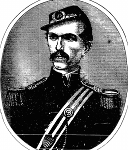Colonel Michael Corcoran of the 69th New York State Militia. Printed on 22nd June 1861. Less than a month after this was printed Corcoran was captured at First Bull Run. He died a Brigadier-General in 1863 (New York Irish American)