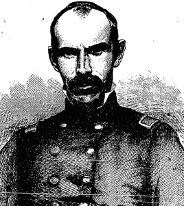 Lieutenant-Colonel James Haggerty of the 69th New York State Miltia. The Donegal native was killed early in the action at First Bull Run on 21st July 1861. This portrait was printed on 5th October 1861 (New York Irish American)
