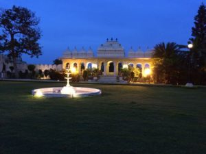The City Palace in Udaipur during rainy season