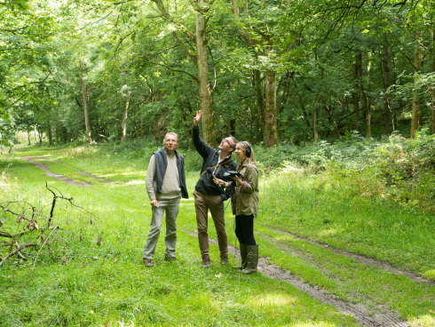 Gabriel Hemery being interviewed for BBC Radio 4 Farming Today, 11 September 2015