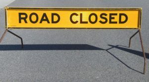 Credit: Adrian Van Leen http://www.freeimages.com/photo/road-closed-sign-2-1165289