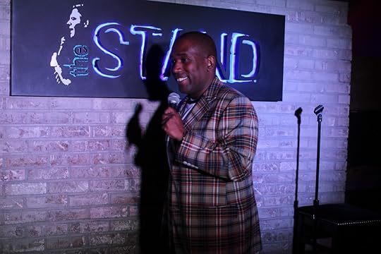 Dave Scott delivers his stand-up routine. Courtesy: Laughly