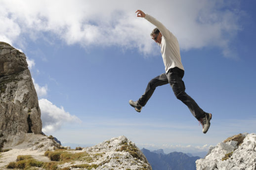 jumping over the precipice