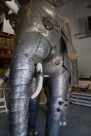 Ripley’s found this 18th-century Indo-Persian suit of elephant armor in Stratford-upon-Avon, England. This suit would fit an elephant standing over 12 feet high, and with the howdah—the carriage that sits on the elephant’s back—the exhibit is 16 feet tall overall!