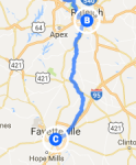 to Fayetteville