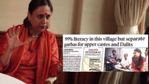 Barkha Dutt, Arnab Goswami, media, Dalits in Gujarat, upper castes, OBCs, Indian Express, garbas, Dagavadiya Village, Navratris, Mahadev, Kali Mata, @mypresscouncil