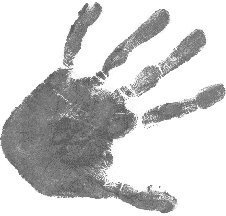 image of a left handprint